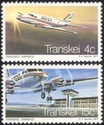 Transkei 1977 Aviation/ Planes/ Aircraft/ Airline/ Airport/ Buildings/ Architecture/ Commerce/ Business 2v set (n44524)