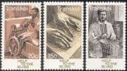 Transkei 1977 Health/ Medical/ Blind/ Braille/ Disabled/ Spinning/ Basket Making 3v set (n26208)