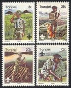 Transkei 1982 Scouts / Dog / Tree / Youth 4v set (n26205)