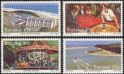 Transkei 1983 Hotel/ Carousel/ Horses/ Casino/ Gambling/ Sailing/ Tourism/ Buildings/ Architecture 4v set (b9977k)