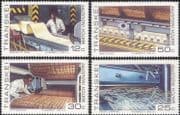 Transkei 1985 Match Industry/ Business/ Commerce/ Workers/ Machinery/ Factory 4v set (b9977m)
