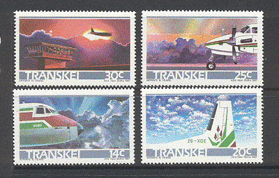 Transkei 1987 Aviation / Planes / Flight 4v set ref:b9975