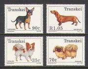 Transkei 1993 Dogs / Pets / Animals 4v set (n21521)