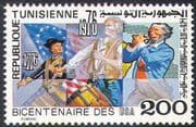 Tunisia 1976 USA Bicentenary/ Drummers/ Piper/ Music/ Flags/ History 1v (n41975)