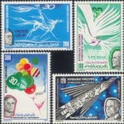 Tunisia 1986 Independence 30th/ Dove/ Horse/ Rocket/ Balloons/ Birds 4v set (n46538)