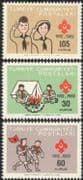 Turkey 1962 Scouts 50th/ Camp/ Fire/ Badge/ Scouting/ Youth/ Leisure 3v set (n28002)