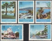 Turkey 1966 Tourism/ Palm Trees/ Car/ Boats/ Castle/ Holidays/ Transport 5v set (n45495)