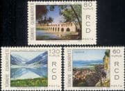 Turkey 1970 RCD/ Co-operation/ Buildings/ Lake/ Bridge/ Mountains/ Architecture 3v set (n45173c)