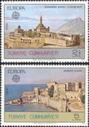 Turkey 1978 Europa/ Buildings/ Castle/ Palace/ History/ Architecture 2v set (ex1081)