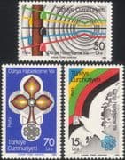 Turkey 1983 Communications Year/ Telephone/ Dove/ Letter/ Space/ Radio/ Telecomms 3v set (n44894)