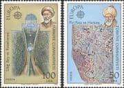 Turkey 1983 Europa/ Science/ Astronomy/ Geography/ Observatory/ Maps 2v set (ex1080)