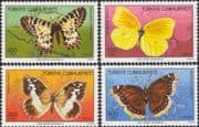 Turkey 1988 Butterflies/ Insects/ Nature/ Wildlife/ Butterfly 4v set (b5682g)