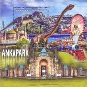 Turkey 2017 Dinosaurs/ Train/ Castle/ Amusement Park/ Animals 2v m/s (s1419x)