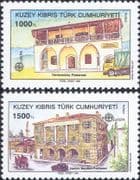 Turkish Cyprus 1990 Europa/ Post Office Buildings/ Architecture 2v set (ex1132)