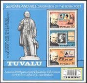 Tuvalu 1979 Rowland Hill / Horses / Coach / Boat / Postal Transport / S-on-S 3v m / s n41064