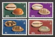 Tuvalu 1980 Shells / Marine Life 4v set (19787)