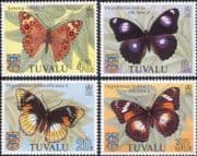 Tuvalu 1981 Butterflies/ Insects/ Insects/ Nature/ Conservation/ Butterfly/ Moth 4v set (b5221d)