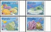 Tuvalu 1998 Coral/ Fish/ Marine/ Greenpeace/ Nature/ Conservation 4v set (b6598)