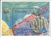 Tuvalu 1998 Coral/ Fish/ Marine/ Greenpeace/ Nature/ Conservation/ Corals 1v m/s (b6600)