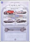 Tuvalu 2003 Cadillac/ Classic Cars/ Motoring/ Motors/ Transport 4v sht (n10030)