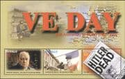 Tuvalu 2005 "VE Day"/ WWII/ Military/ Army/ War/ Churchill/ de Gaulle 3v m/s (n15538j)