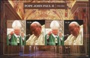 Tuvalu 2013 Pope John Paul II/ Religion/ People/ Church/ Papal 4v sht m/s (n40206b)