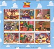 Uganda 1997 Disney/ Film/ Toy Story/ Astronaut/ Dinosaur/ Space/ Cartoons/ Animation 9v sht d00234y