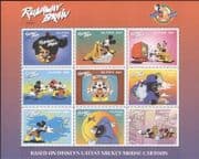 Uganda 1998 Disney/ Mickey Mouse 70th/ Cartoons/ Animation/ Films/ Cinema 9v sht (b4165h)