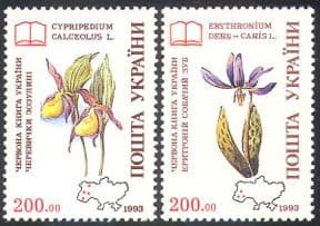 Ukraine 1993 Orchids/ Flowers/ Plants/ Nature/ Conservation/  Environment 2v (n41236)
