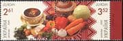 Ukraine 2005 Europa/ Gastronomy/ Food/ Borsch/ Vegetables/ Cooking 2v s-t pr se-tenant pair (n44332)