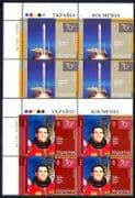 Ukraine 2007 Space/ Rocket/ Leonid Kadeniuck/ Astronaut/ Transport/ Science/ people 2v set c/b (n28725a)