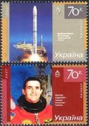 Ukraine 2007 Space/ Rocket/ Leonid Kadeniuck/ Astronaut/ Transport/ Science/ People 2v set (n28725)