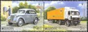 Ukraine 2013 Europa/ Postal Transport/ Car/ Lorry/ Truck/ Motors/ Motoring/ Cars 2v set pr (n43993)