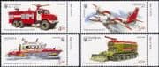 Ukraine 2017 Fire Engines/ Boat/ Plane/ Emergency/ Rescue/ Transport 4v set (n45105g)