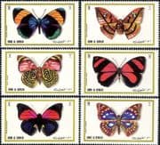 Umm al Qiwain 1972 Butterflies/ Insects/ Nature/ Conservation/ Moths/ Buttefly 6v set (s144m)