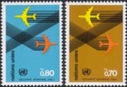 UN (G) 1978 ICAO/ Aviation Safety/ Planes/ Aircraft/ Transport 2v set (n18057m)
