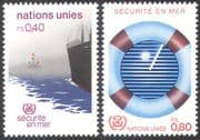 UN (G) 1983 Safety at Sea/ Ships/ Radar/ Nautical/ Maritime/ Boats/ Transport 2v set (n25270)