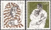 UN (G) 1984 Refugees/ Children/ People/ Health/ Welfare/ Animation 2v set (n27796)