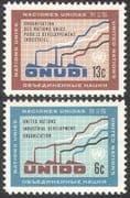 UN (NY) 1968 Industry/ UNIDO/ Factory/ Graph/ Commerce/ Trade/ Graphs/ Charts 2v set (n41728)