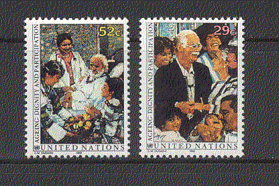 UN (NY) 1993 Ageing  /  Family  /  Health 2v set (n19362)