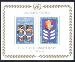 UN (NY)  /  United Nations 1980 Flags  /  35th Anniversary  /  Animation impf m  /  s (n39016)