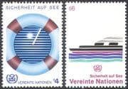 UN (V) 1983 Safety at Sea/ Ships/ Boats/ Radar/ Nautical/ Maritime/ Transport 2v set (n25270b)