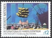 UN (V) 1990 International Trade Centre/ Port/ Ship/ Docks/ Transport/ Commerce 1v (n19342)