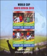 Union Island 2010 Football World Cup Championships/ Sports/ Games 4v sht (b5892h)