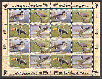 United Nations 2003 Birds sht ref:s3823