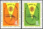 United Nations/UN 1962 Malaria/ Medical/ Insects/ Welfare/ Mosquitoes 2v set (n40326)