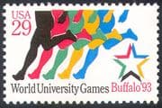 United States of America (USA) 1993 World University Games/ Sports/ Athletes/ Running/ Animation 1v (n41818)
