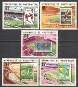 Upper Volta 1978 Football / Sports / WC / Stamp-on set (s152)