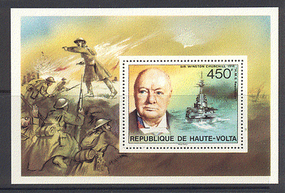 Upper Volta Churchill / Ships / WWII m/s ref:b10141