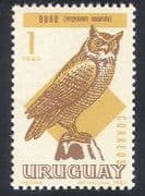 Uruguay 1967 Owls / Birds / Nature / Raptors 1v (n31913)